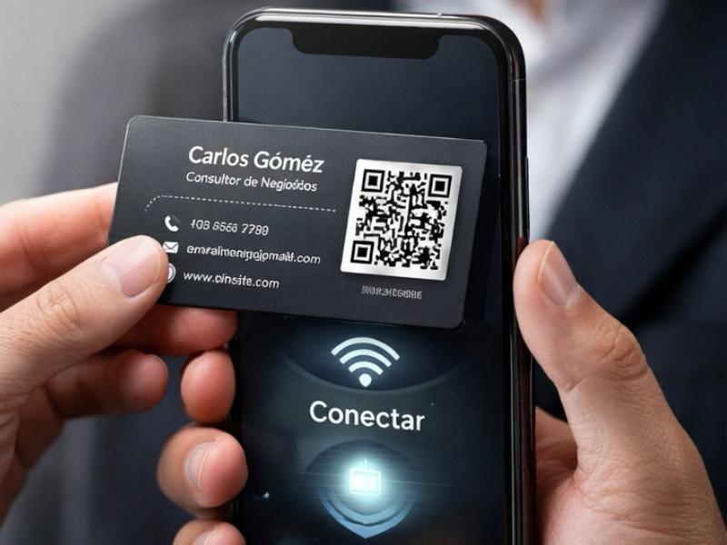 Tarjeta digital profesional para compartir negocio